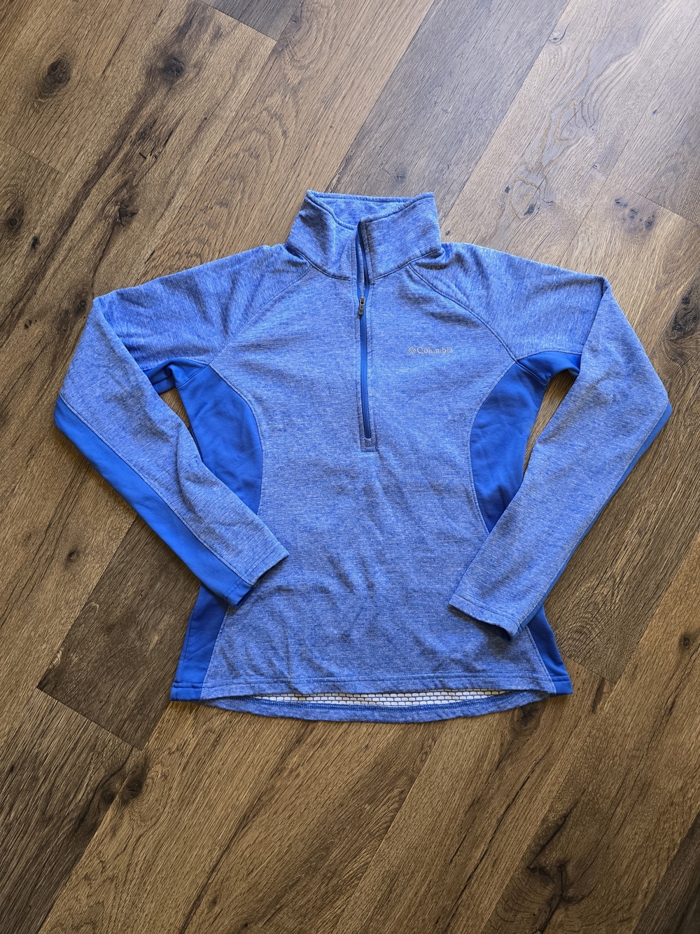 Columbia Women’s Blue Heathered Quarter-Zip Pullover